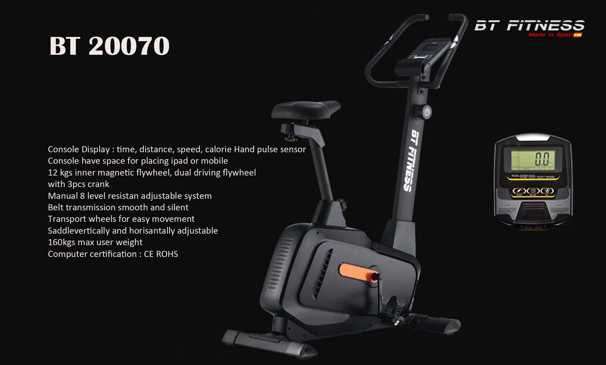 VELO BIKE BT FITNESS BT20070 - NOIR