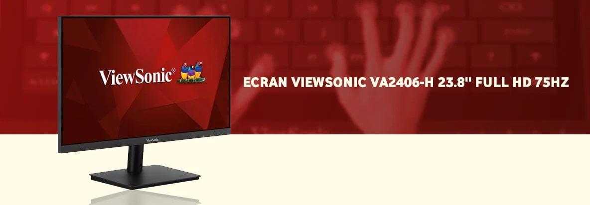 ECRAN VIEWSONIC VA2406-H 23.8'' FULL HD 75HZ prix Tunisie