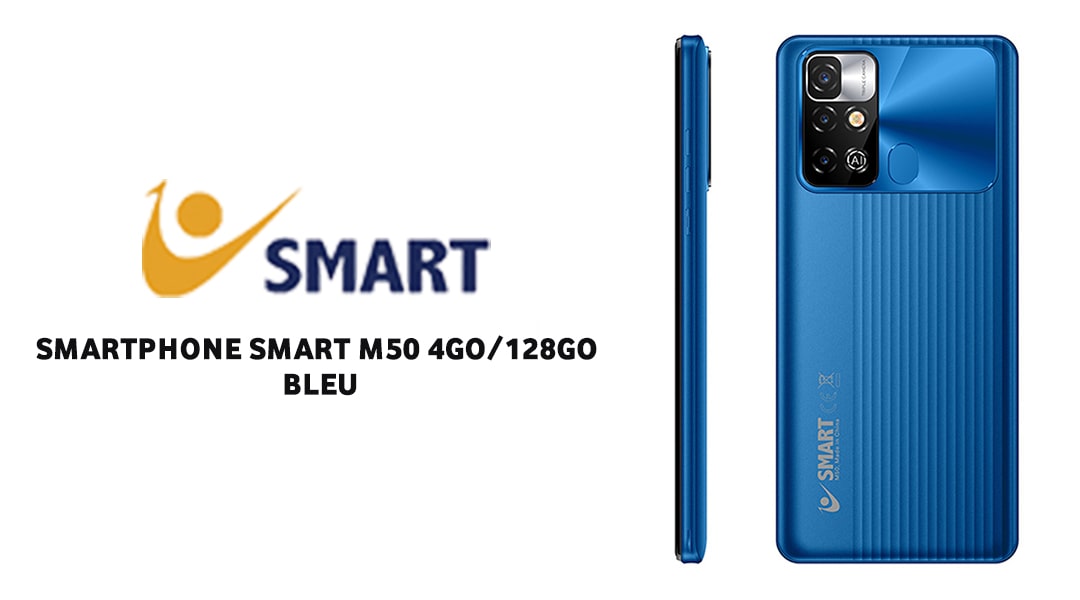 vente SMARTPHONE SMART M50 4GO/128GO BLEU