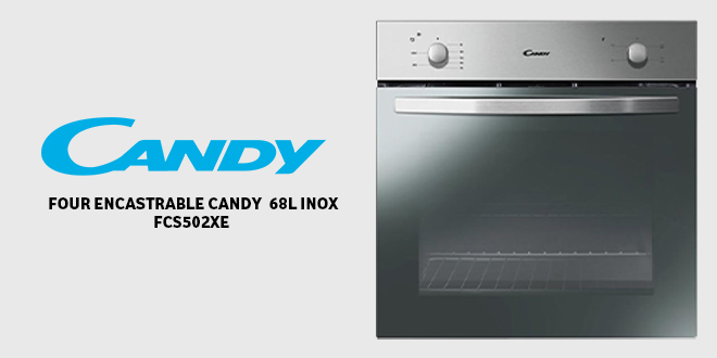 FOUR ENCASTRABLE CANDY FCS502XE 68L INOX Tunisie