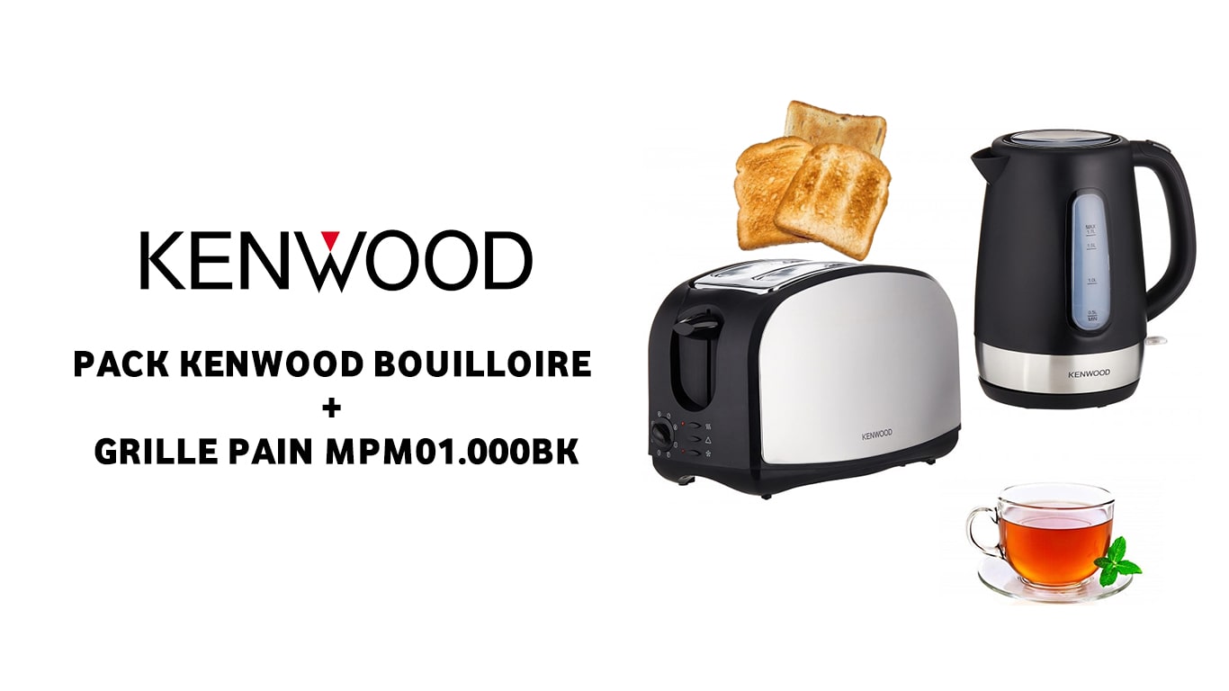 PACK KENWOOD BOUILLOIRE + GRILLE PAIN à bas prix | Electro Tounes