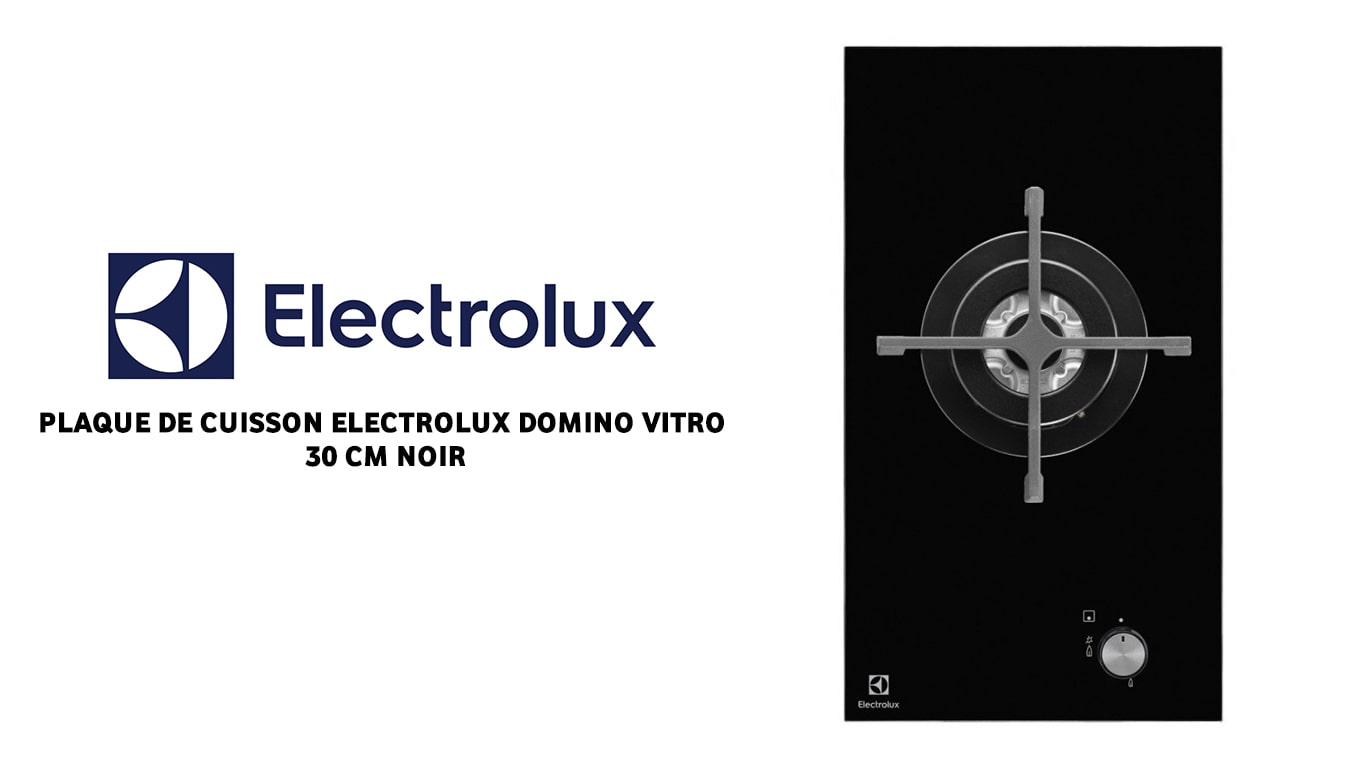 vente PLAQUE DE CUISSON ELECTROLUX DOMINO VITRO 30 CM NOIR