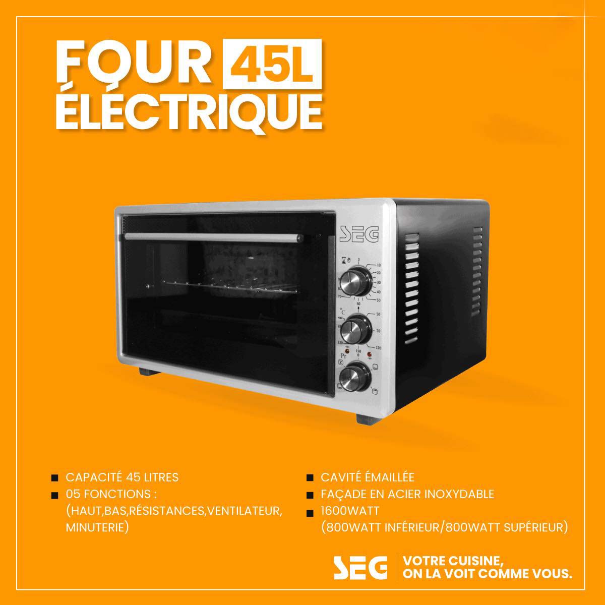 vente Four Electrique SEG 45 Litres FMO-SA4530EIB