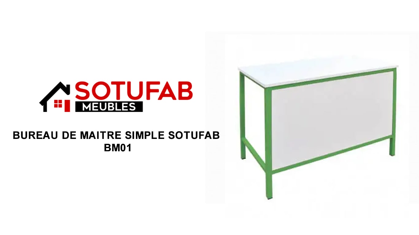 BUREAU DE MAITRE SIMPLE SOTUFAB BM01 Tunisie prix