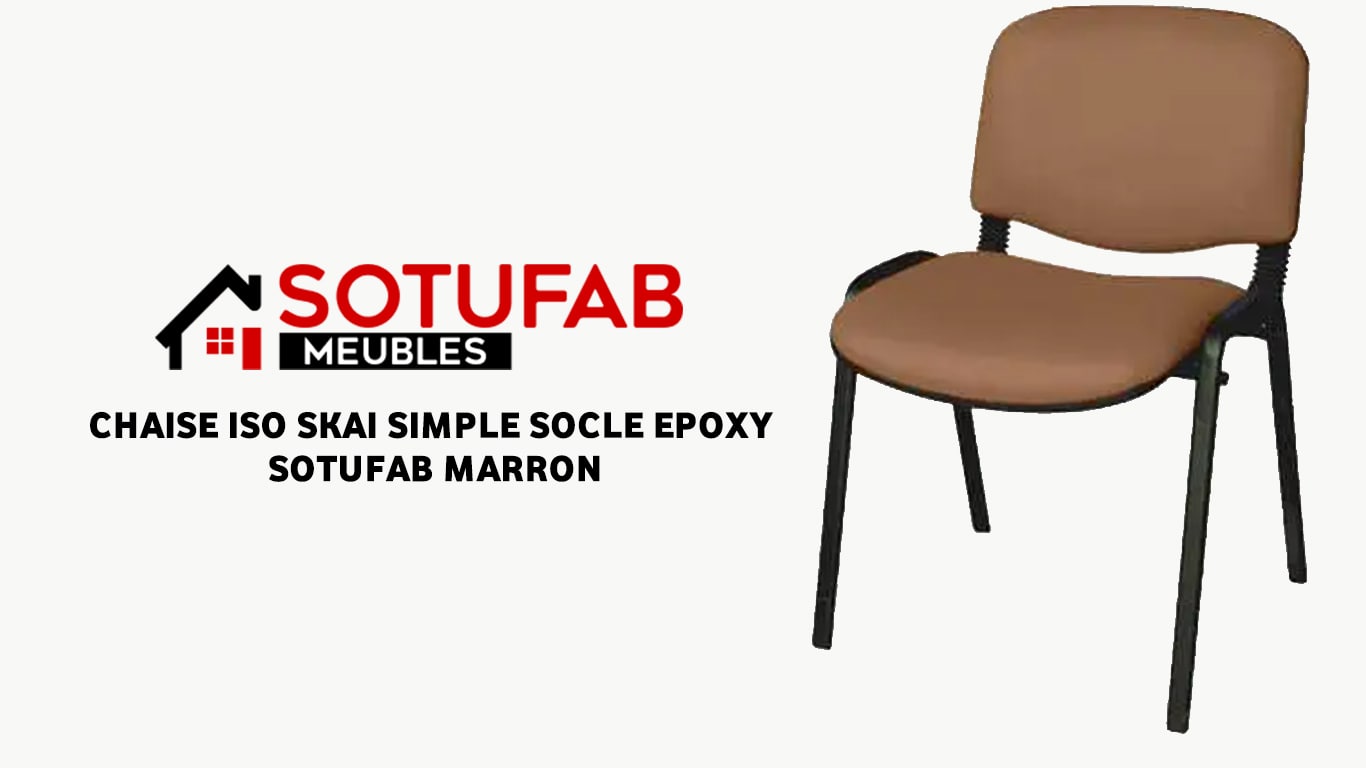CHAISE ISO SKAI SIMPLE SOCLE EPOXY SOTUFAB MARRON prix Tunisie