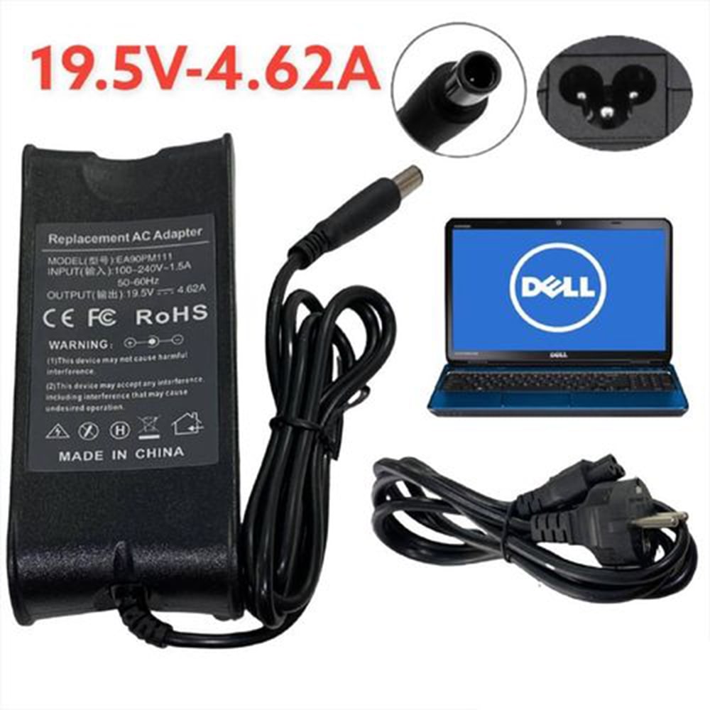 Chargeur Adaptable Compatible PC portable DELL 19V/4.62A Tunisie