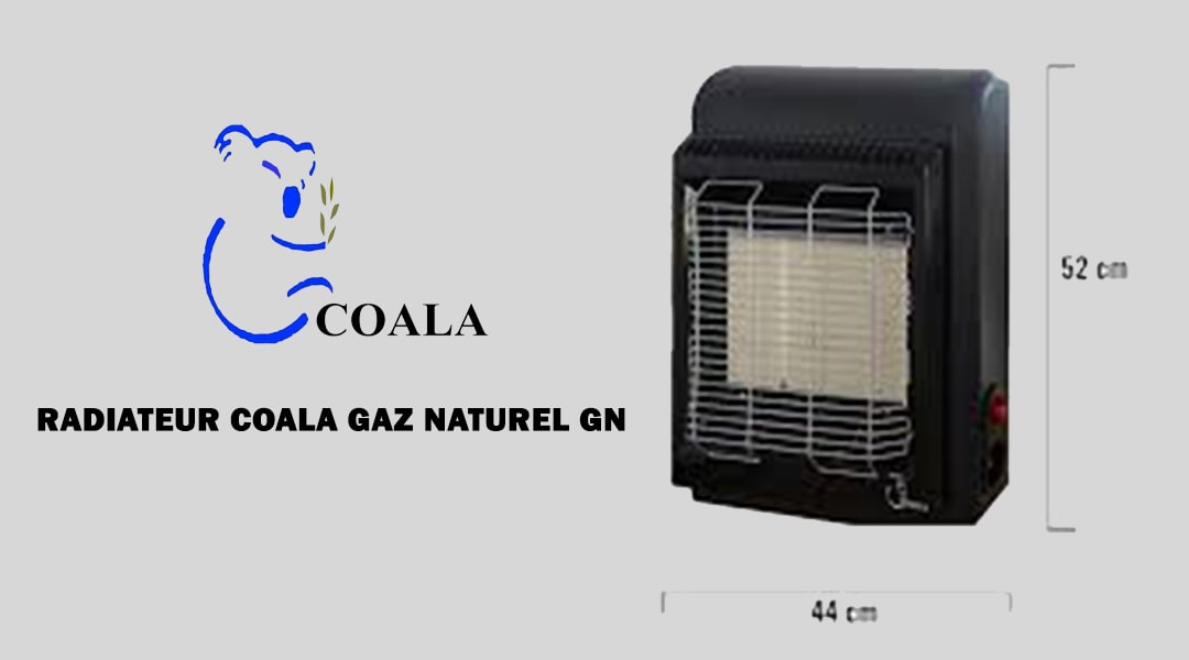 Radiateur A Gaz Naturel COALA - Noir