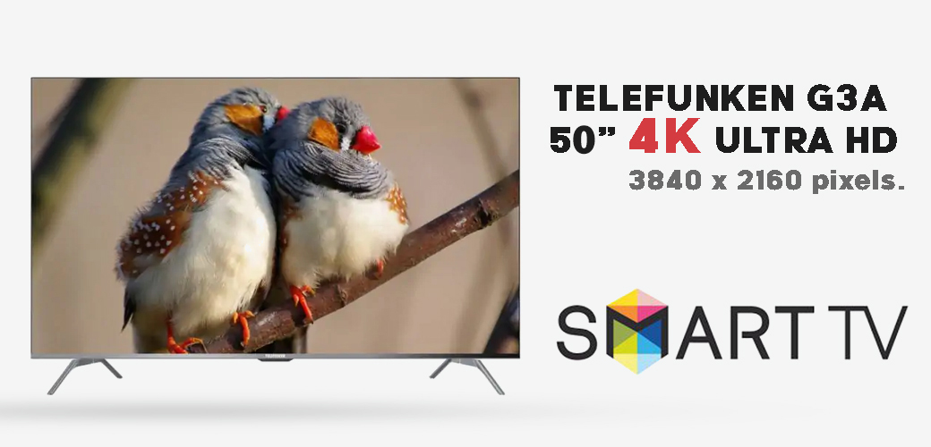 TV TELEFUNKEN SMART Android G3A 50" 4K