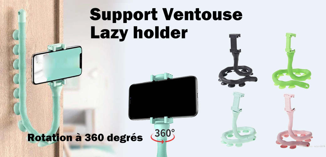 support ventouse telephone
