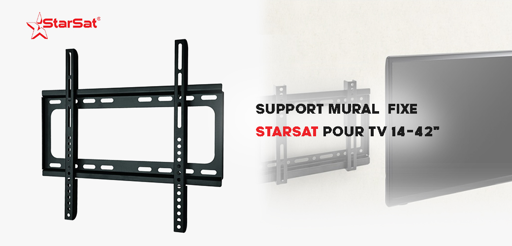 Prix SUPPORT MURAL Fixe POUR TV 14-42" Tunisie