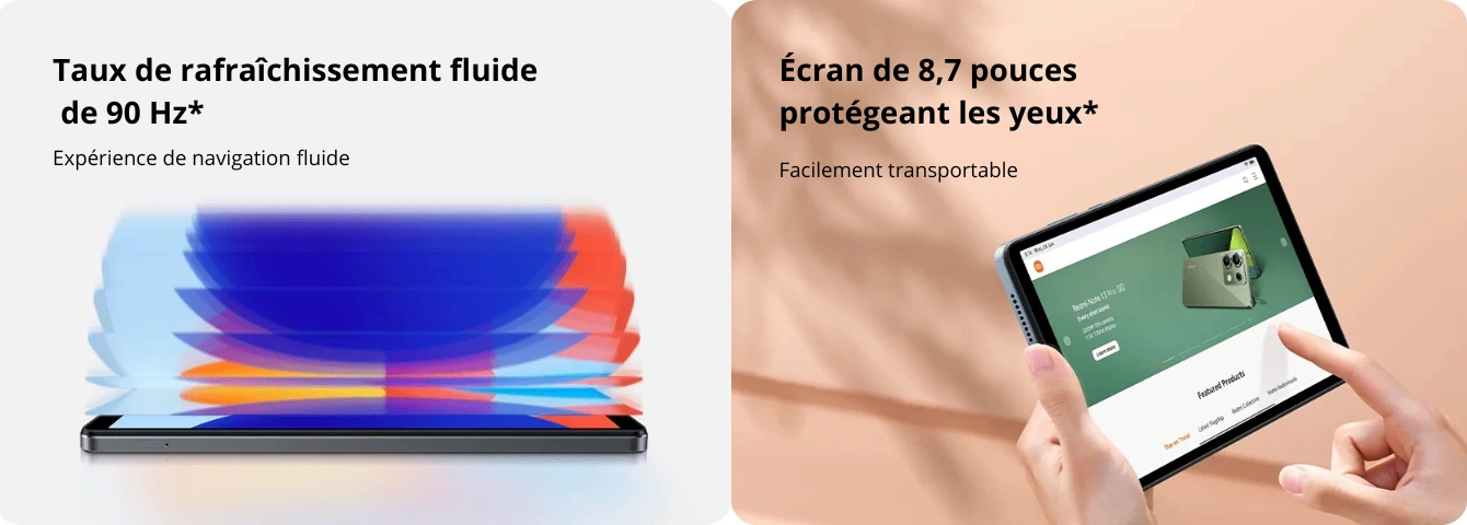 Taux de rafraîchissement fluide de 90 Hz