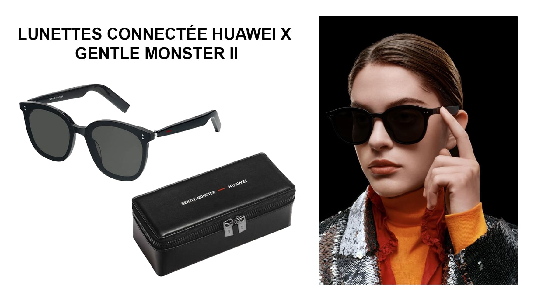 Lunettes Connectée Huawei X Gentle Monster II bas prix en Tunisie